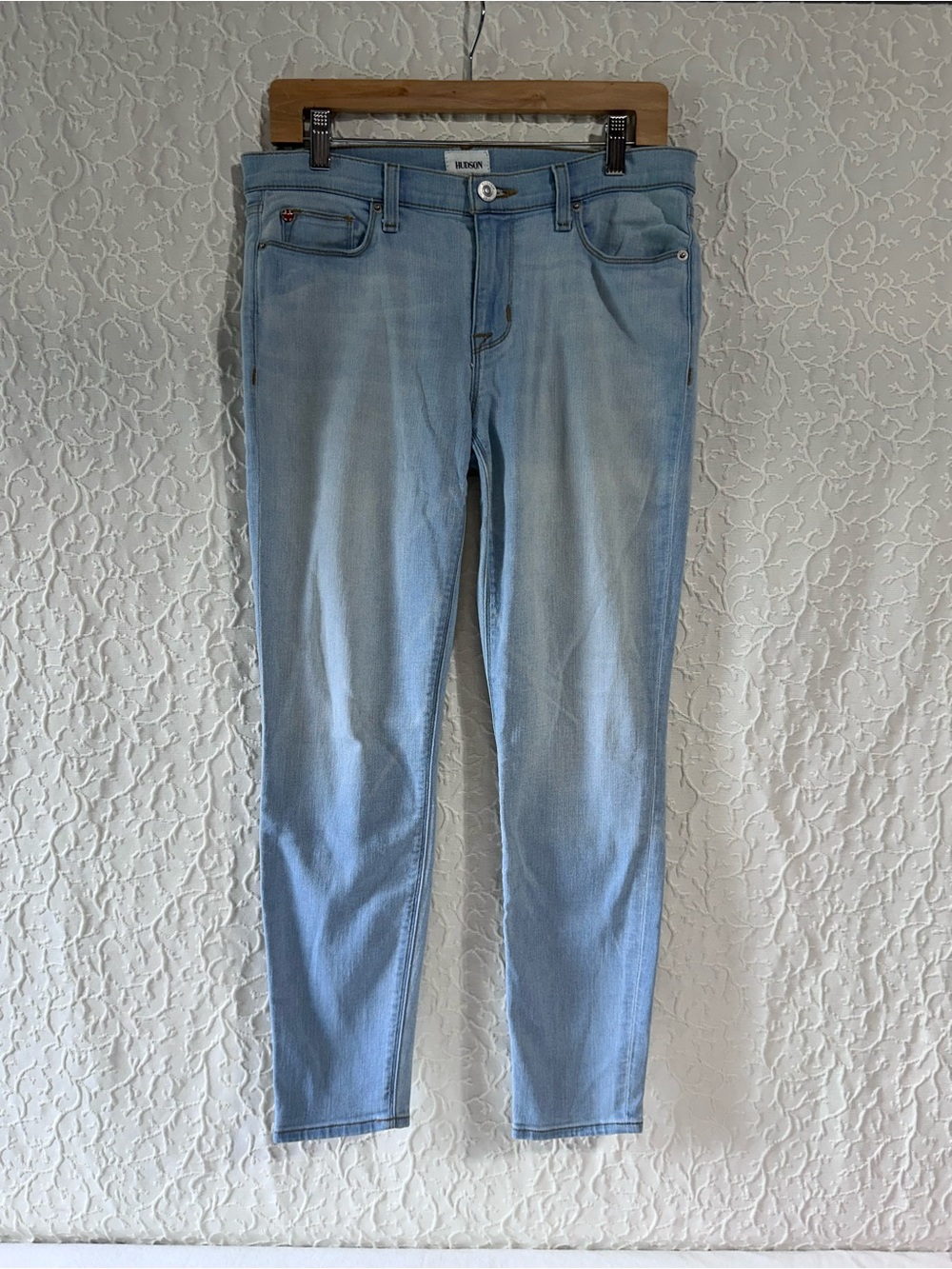 Light Blue Women's Skinny Jeans - Hudson